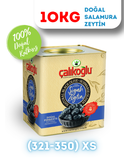 Çalıkoğlu Gemlik İri Doğal Salamura Siyah Zeytin 10 kg (321-350) XS