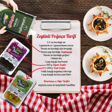 Açma Zeytinli Poğaça Tarifi